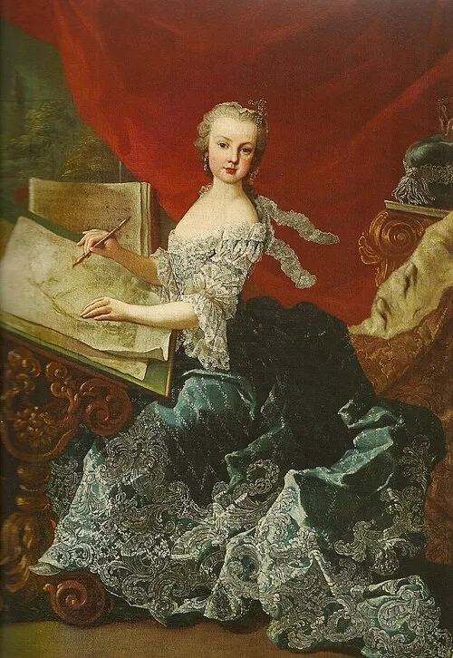 Mária Krisztina főhercegnő korabeli portréja